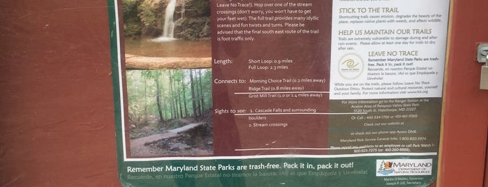 Patapsco State Park - Cascade Falls Trailhead is one of Paulaさんのお気に入りスポット.