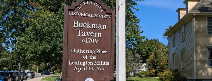 Buckman Tavern is one of Favorite sites to visit.