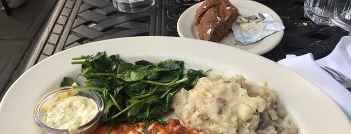 The Cheesecake Factory is one of The 15 Best Places for Grilled Salmon in Boston.