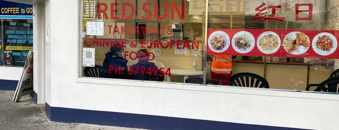 Red Sun Chinese Takeaways is one of Mt Wellington food places.