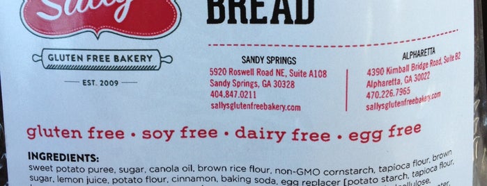 Sally's Gluten Free Bakery is one of Lugares favoritos de Priscila.