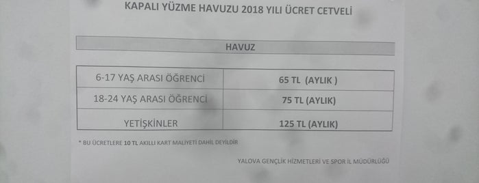 Yalova Kapalı Yüzme Havuzu is one of ECEさんのお気に入りスポット.