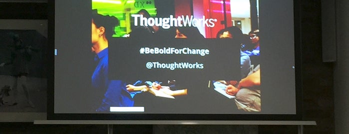 ThoughtWorks is one of สถานที่ที่ V ถูกใจ.