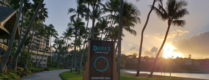 Duke's Barefoot Bar is one of Hawaii.