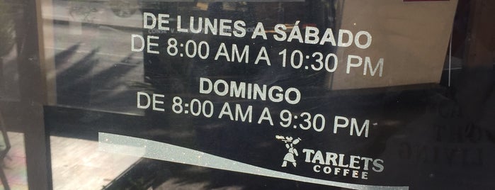 Tarlets Coffee is one of Puebla must.
