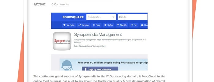 SynapseIndia is one of IT outsourcing company.
