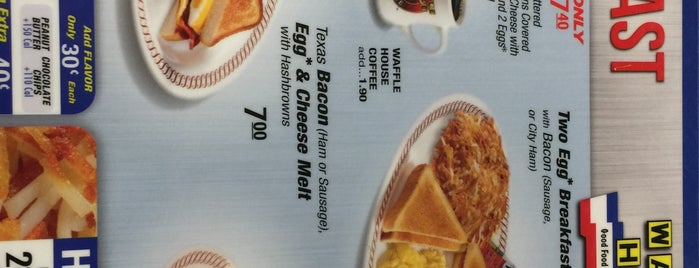 Waffle House is one of Breakfast Places.