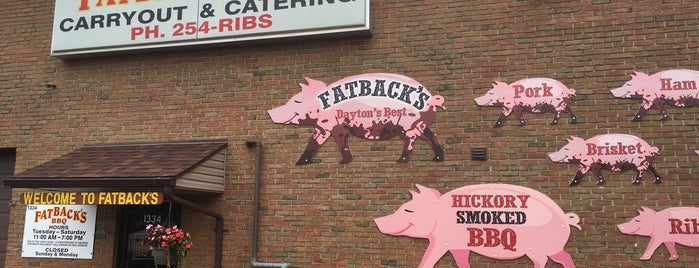 Fatbacks Barbecue is one of Dayton.