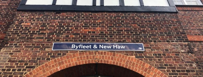 Byfleet & New Haw Railway Station (BFN) is one of England Rail Stations - Surrey.