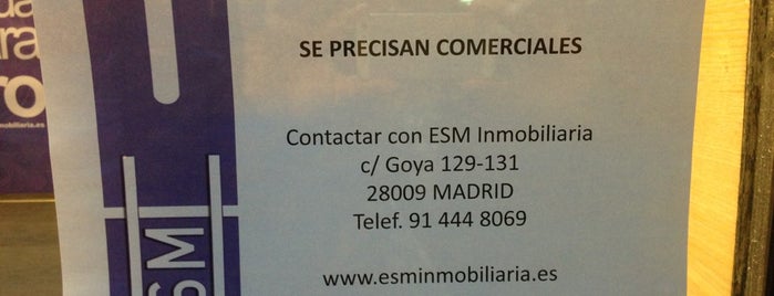 ESM Inmobiliaria is one of Ofertas de Trabajo Comercios Madrid.