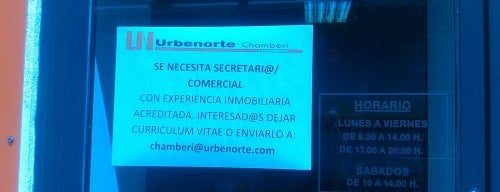 Urbenorte is one of Ofertas de Trabajo Comercios Madrid.