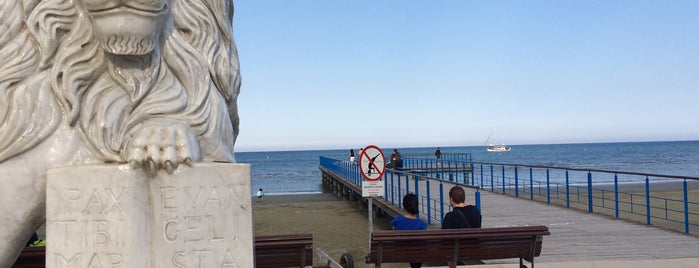 Finikoudes Beach is one of Cyprus, Larnaca.