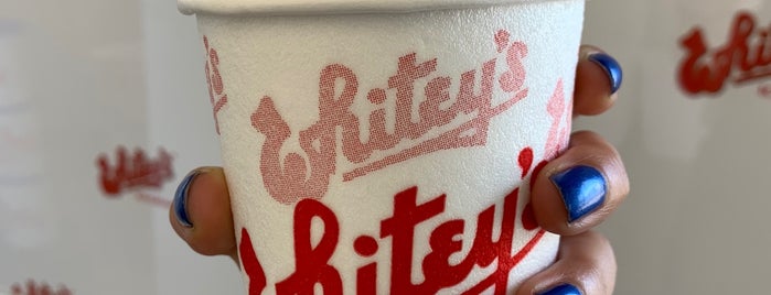 Whitey's Ice Cream is one of Orte, die Stacy gefallen.