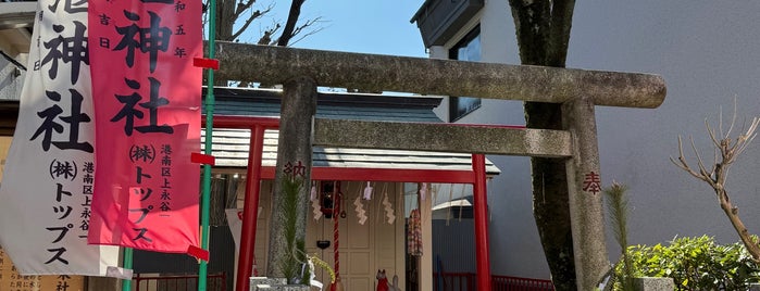 堰神社 is one of 横浜の几号水準点.