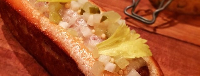 The NoMad Bar is one of 10 Outrageous NYC Hot Dogs.