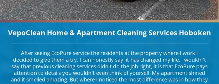 VepoClean (EcoPure) Home & Apartment Cleaning Services Hoboken is one of CCMM - STM.