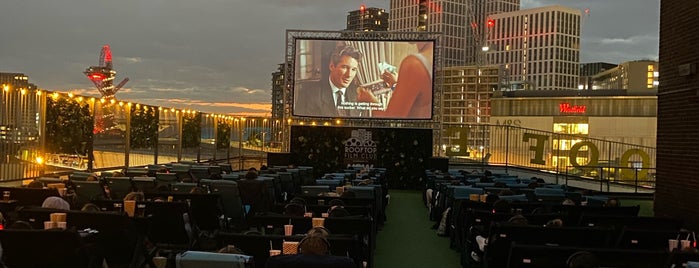 Rooftop Film Club Stratford is one of London Loved Places.