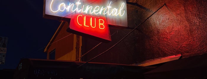 The Continental Club is one of Austin, TX.