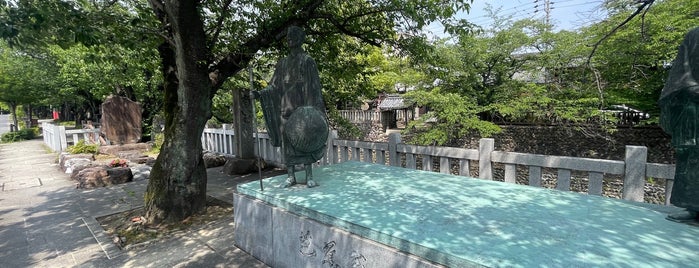 芭蕉翁と木因翁の像 is one of おくのほそ道.