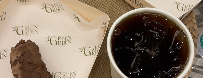 Green grden is one of Coffee shops | Riyadh ☕️🖤.