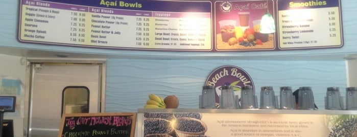 Beach Bowls Açai Cafe is one of Lieux sauvegardés par Justin.