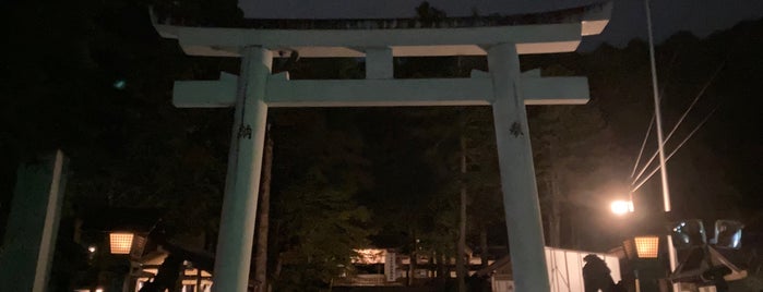諏訪大社上社本宮 拝殿 is one of Masahiro : понравившиеся места.