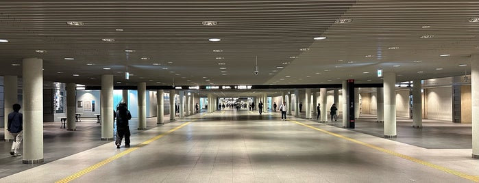 Ekimae-dori Underground Walkway (Chi-Ka-Ho) is one of reminiscence.