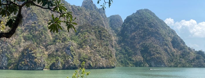 Koh Tapu (James Bond Island) is one of Thailand.