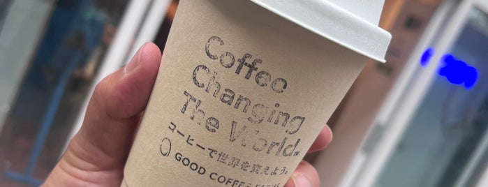 GOOD COFFEE FARMS Cafe & Bar is one of free Wi-Fi in 中央区(東京都).