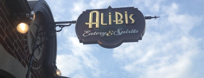 Alibis Eatery & Spirits is one of สถานที่ที่ Whitni ถูกใจ.