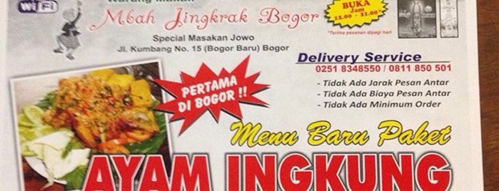 Mbah Jingkrak is one of Top 20 dinner spots in Bogor, Indonesia.