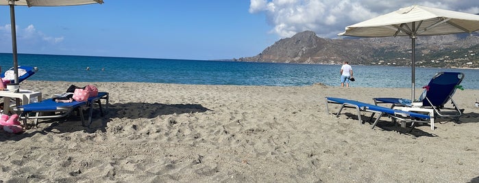 Plakias Beach is one of Crete Greece.