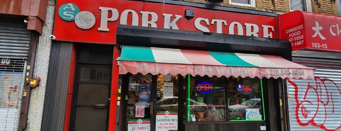 A&S Italian Pork Store is one of Queens.