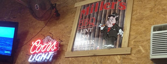 Miller's Smokehouse is one of Texas Monthly's 50 Best BBQ Joints.