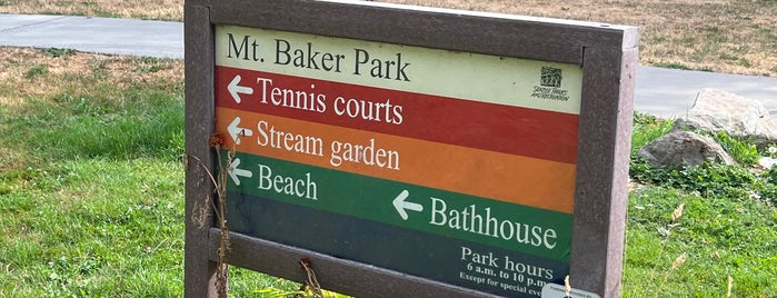 Mount Baker Park is one of Madrona.