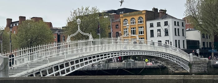 The Ha'penny (Liffey) Bridge is one of Dublin 4 Tourists.