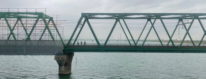 近鉄名古屋線 木曽川橋梁 is one of 木曽川の橋.