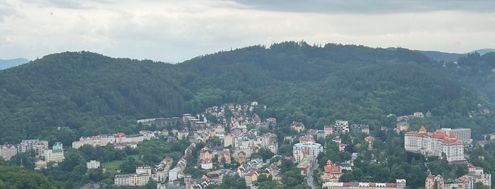 Rozhledna Diana is one of Karlovy vary.