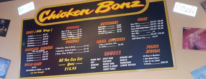 Chicken Bonz is one of สถานที่ที่ Duane ถูกใจ.