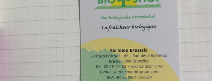 Bio Shop Den Teepot is one of Bruxelles.