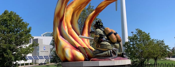 Cleveland Fire Fighters Memorial is one of CLE Public Art.