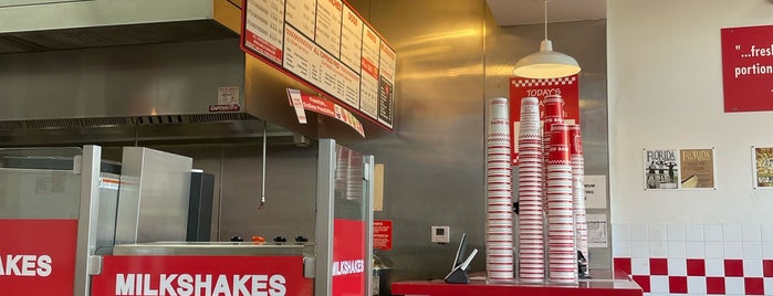 Five Guys is one of Fun Places + Boring Places.