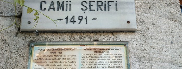 Yerebatan (Üskübi İbrahim Ağa) Camii is one of Tarih.