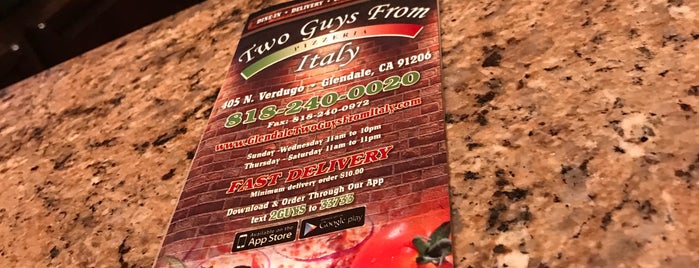 Two Guys From Italy is one of Glendale Restaurants.