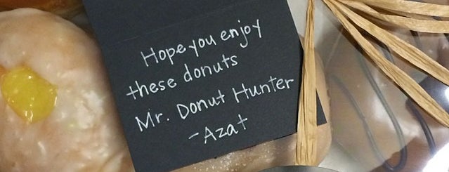 The Donut Snob is one of สถานที่ที่บันทึกไว้ของ Alan.