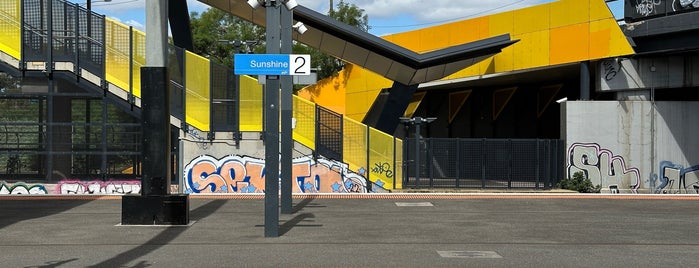 Sunshine Station is one of Melbourne Train Network.