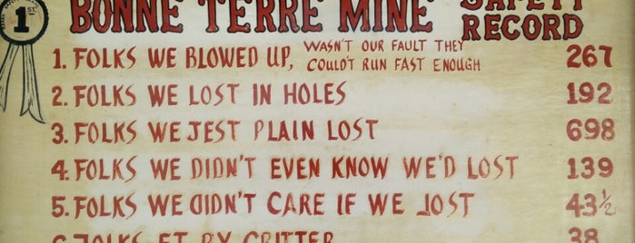 Bonne Terre Mines is one of Driving around 48 states in United States.