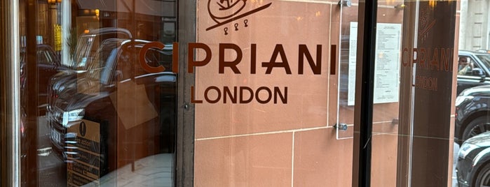 Cipriani London is one of London/ il mio preferito ristoranti.