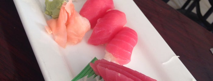 sun sushi is one of Tempat yang Disukai Addison.