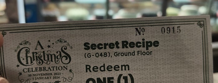 Secret Recipe is one of Favorite Food.